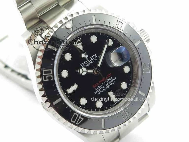 0207 Soft Sea Dweller 126600 43mm SS BP Maker Black Dial On SS Bracelet A 3656